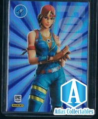 2022 FORTNITE SPARKPLUG 81 RARE OUTFIT LASER HOLO